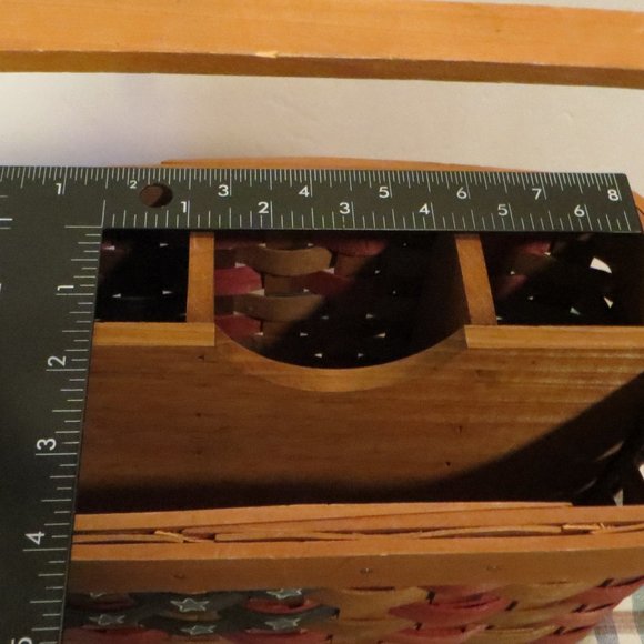 Americana Theme Basket For Table Accessories Summer Patriotic Patio - Picture 10 of 11